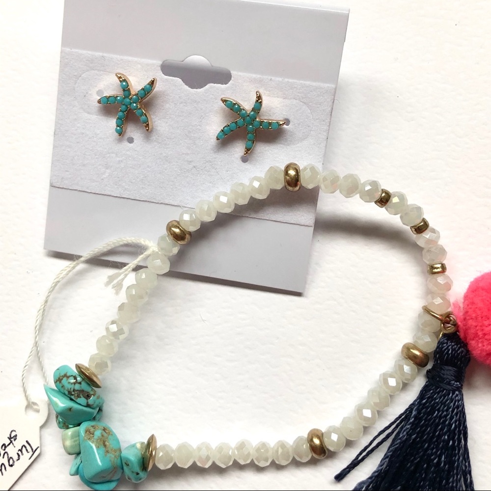 Starfish Beach and Turquoise Stone